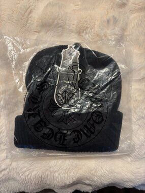 Chrome hearts black beanie